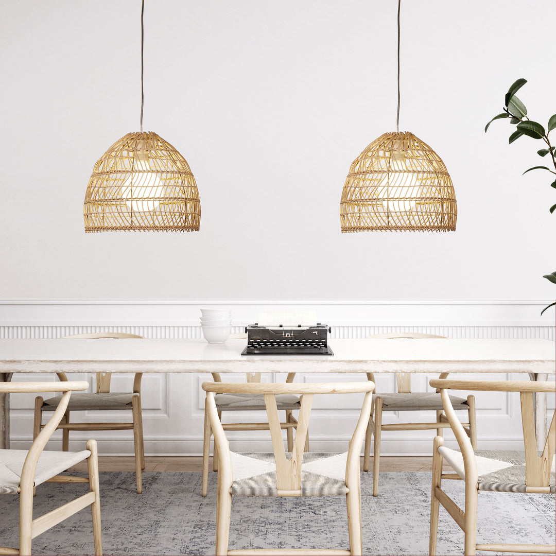 METTE 35/47 PENDANT Natural Rattan Pendant Pendant