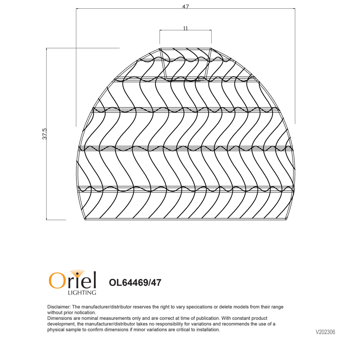 METTE 35/47 PENDANT Natural Rattan Pendant Pendant