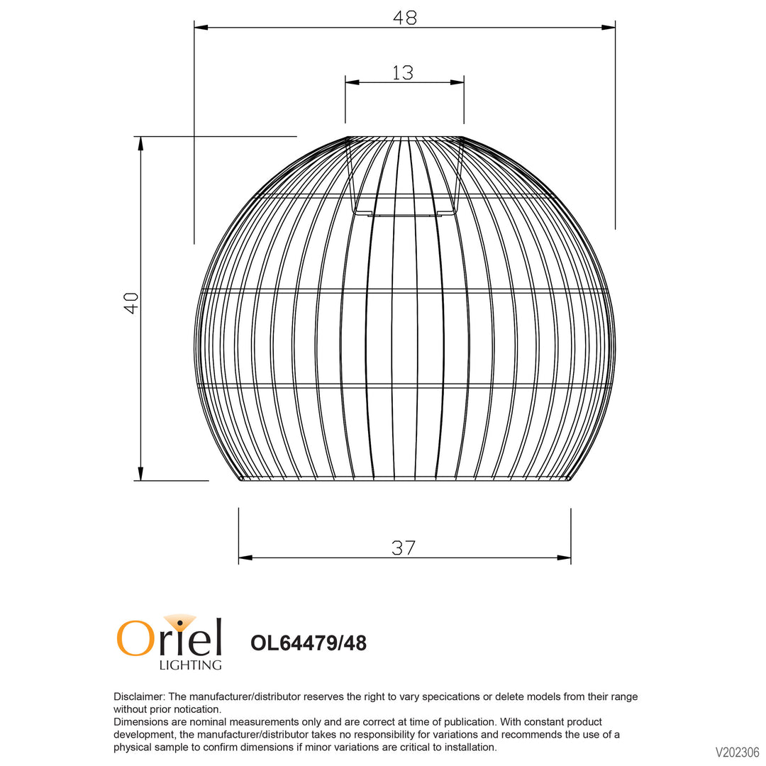 BATU Natural Rattan Cane Shade only