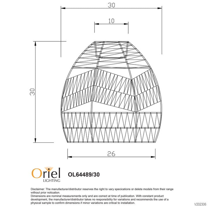 KUPANG SHADE Natural String Shade Only