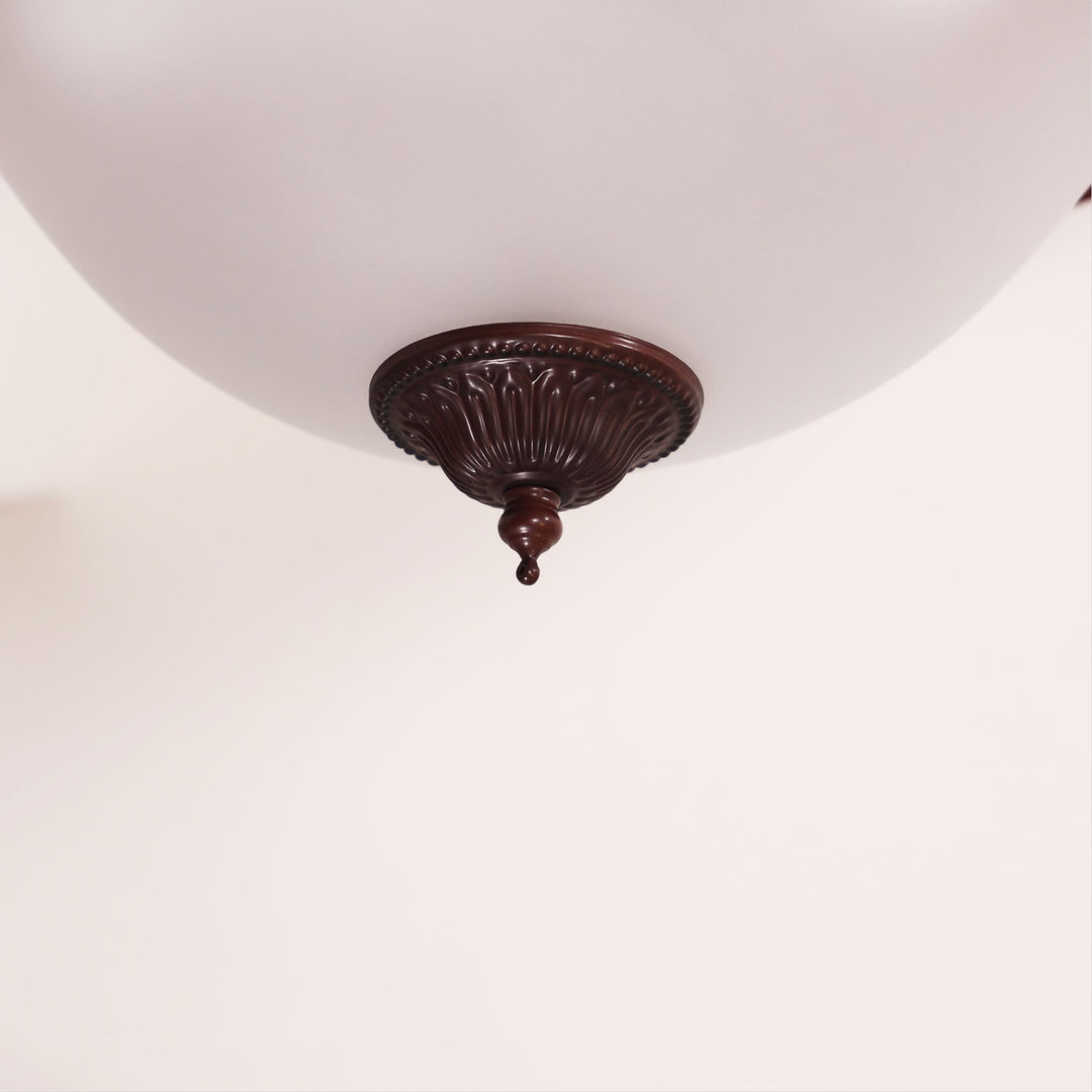 GASTON II SEMIFLUSH Bronze Traditional Frost CTC pendant