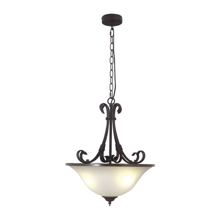 GASTON II 3LT SINGLE Bronze Traditional Frost pendant