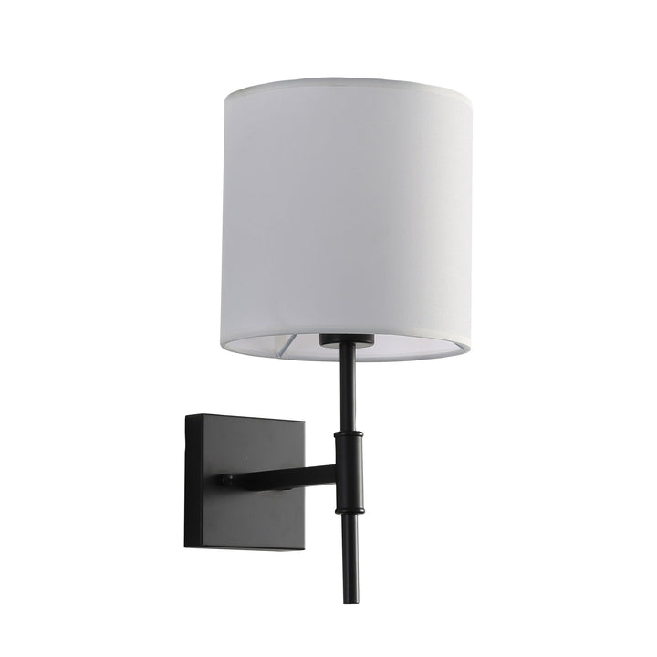 BELLA Wall Sconce with Fabric Shade Black WALL LIGHT