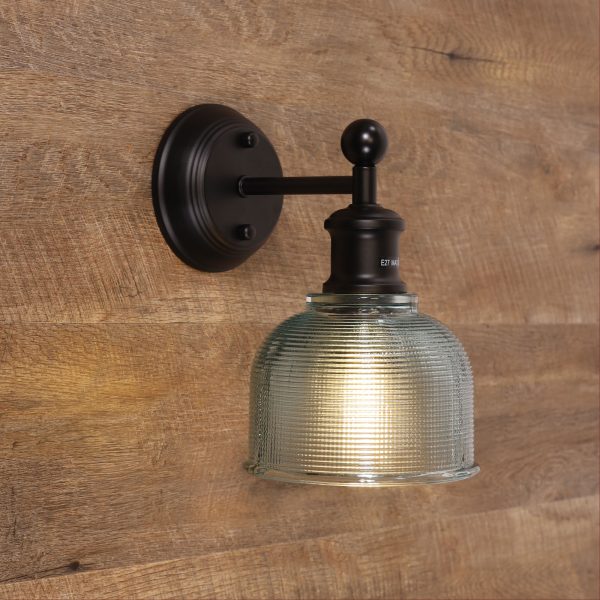 BRIGHTON Holophane Glass Wall Light WALL LIGHT