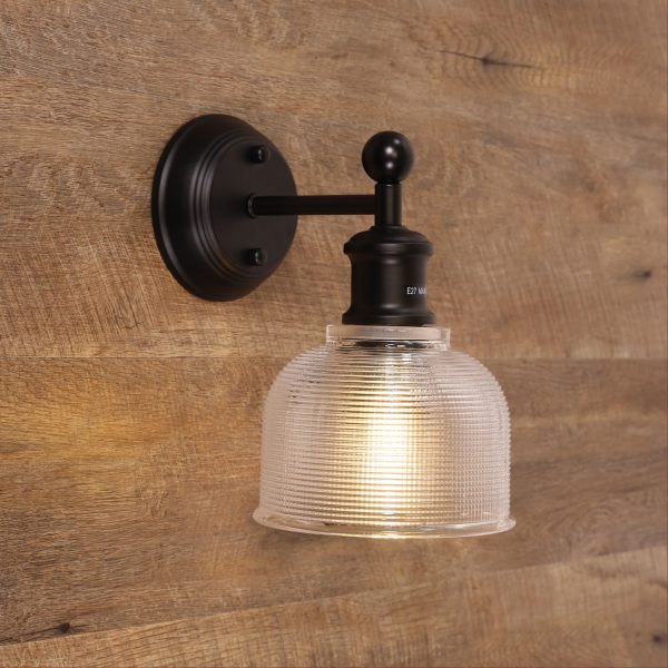 BRIGHTON Holophane Glass Wall Light WALL LIGHT