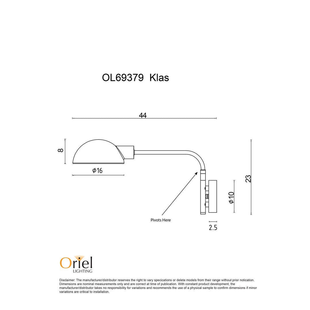 KLAS Swing Arm Wall Light WALL LIGHT