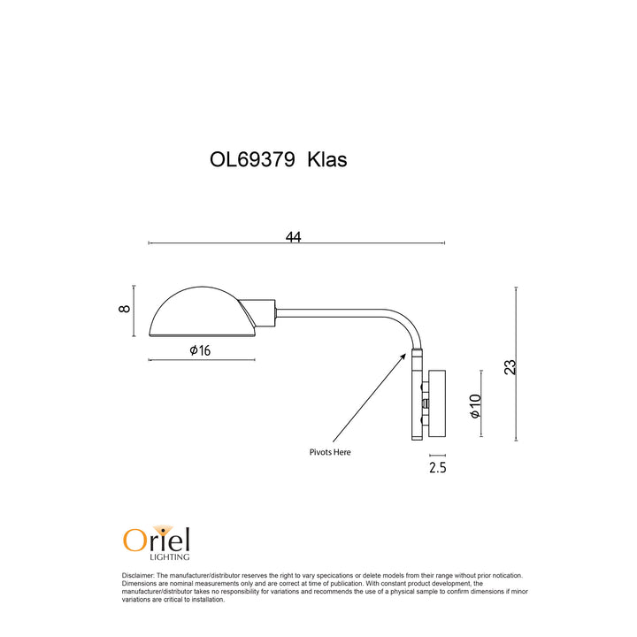 KLAS Swing Arm Wall Light WALL LIGHT