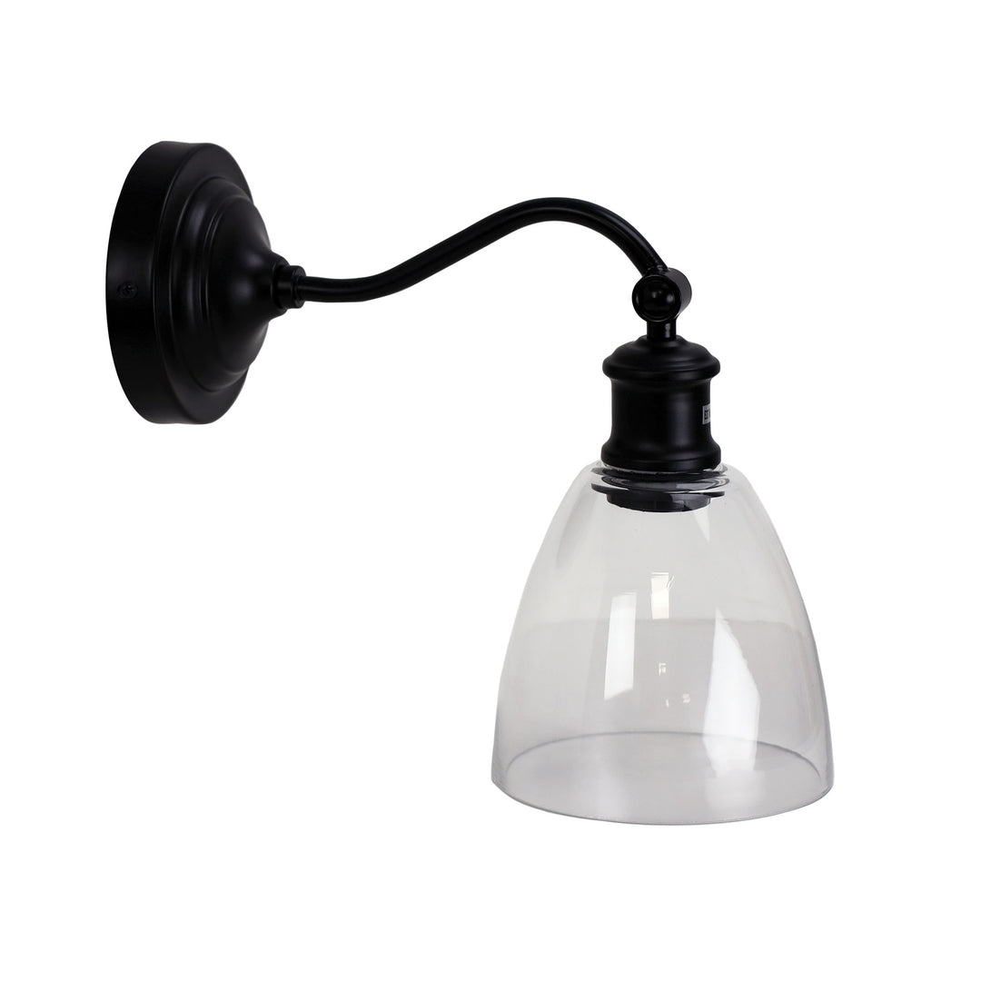 WARWICK Wall Light Black / Clear WALL LIGHT