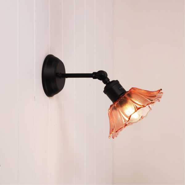 FLEUR Vintage Glass Wall Light