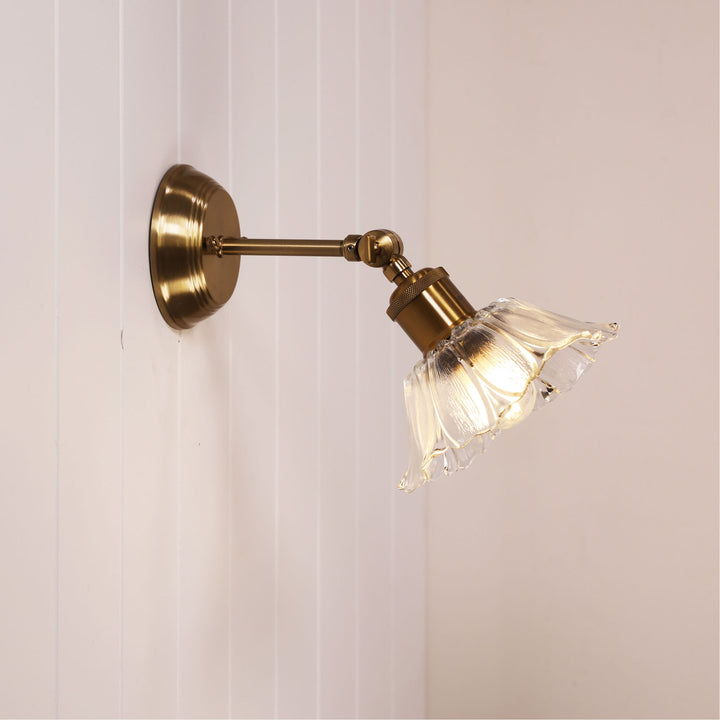 FLEUR Vintage Glass Wall Light
