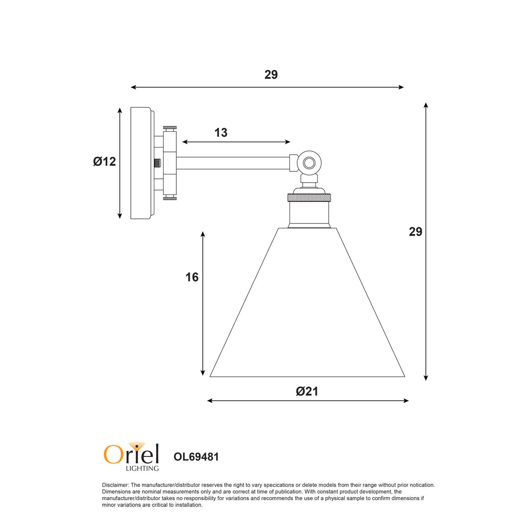 HEATH Swing Arm Wall Light