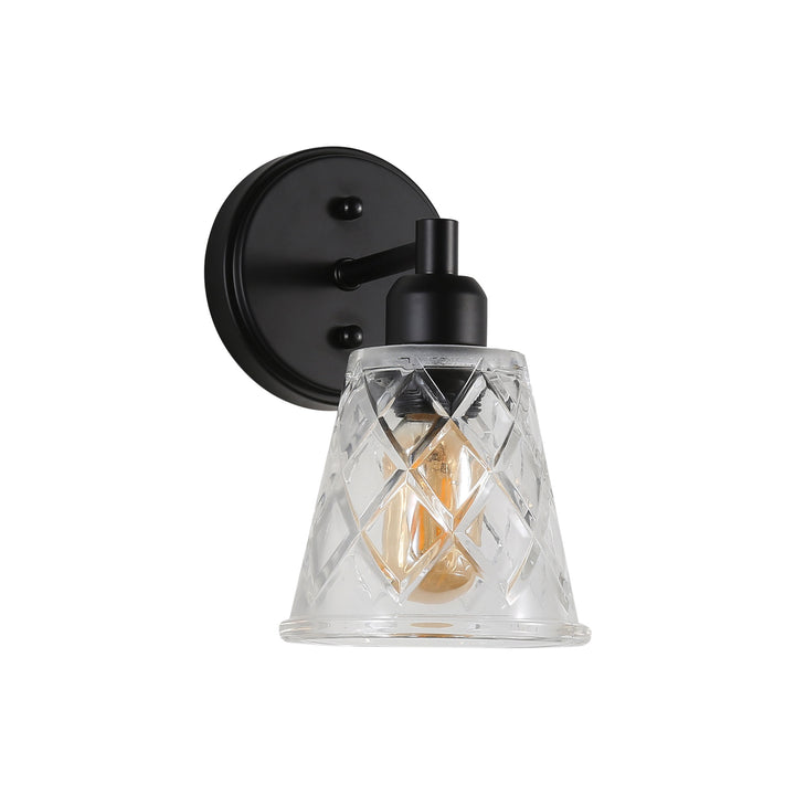 DRAM WALL LIGHT Vintage Cut Glass Wall Light Clear WALL LIGHT