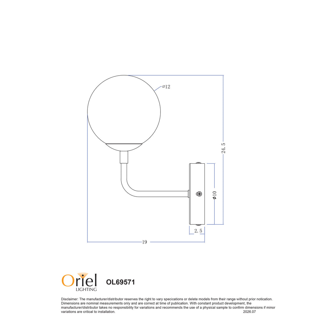 KINFIELD G9 LED Wall Light Wall light
