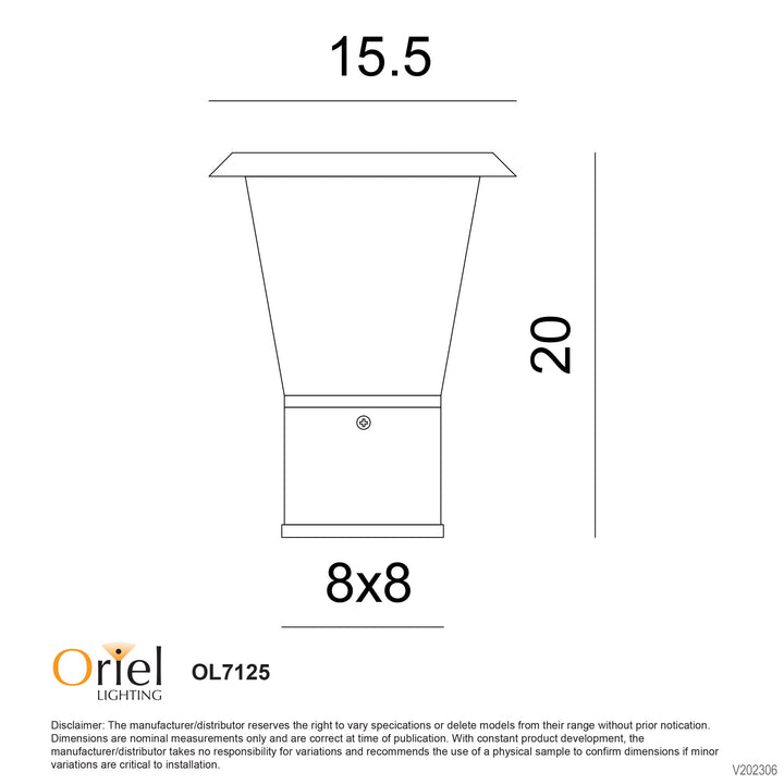 OBLIK Pillar Mount Outdoor Light Pillar light