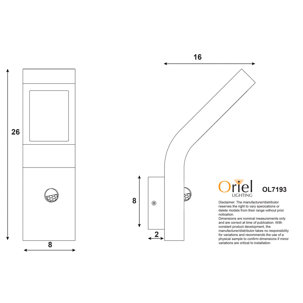 VANGUARD SENSOR LED Outdoor Sensor Light WALL LIGHT