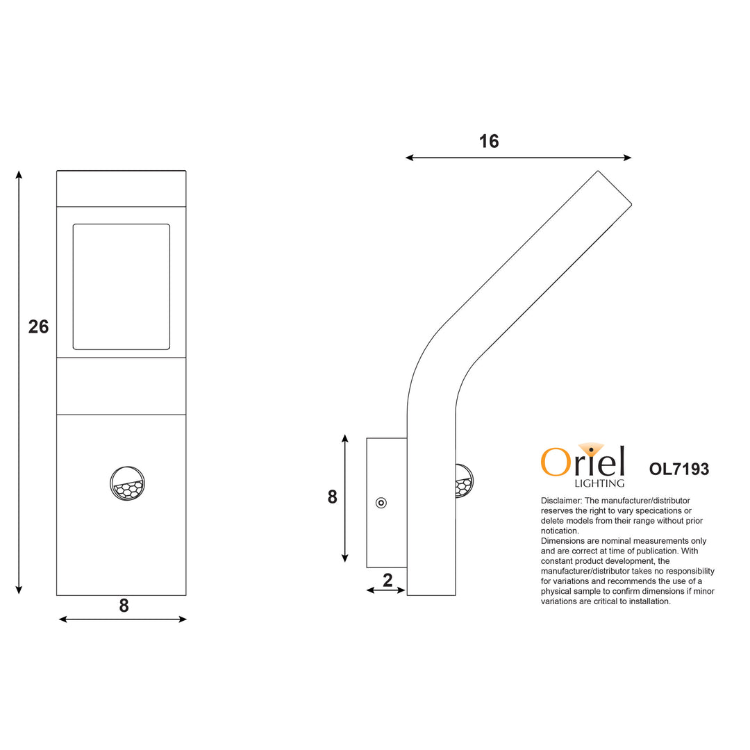 VANGUARD SENSOR LED Outdoor Sensor Light WALL LIGHT