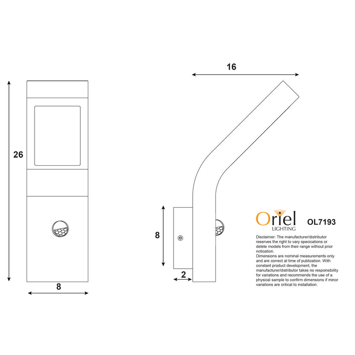 VANGUARD SENSOR LED Outdoor Sensor Light WALL LIGHT