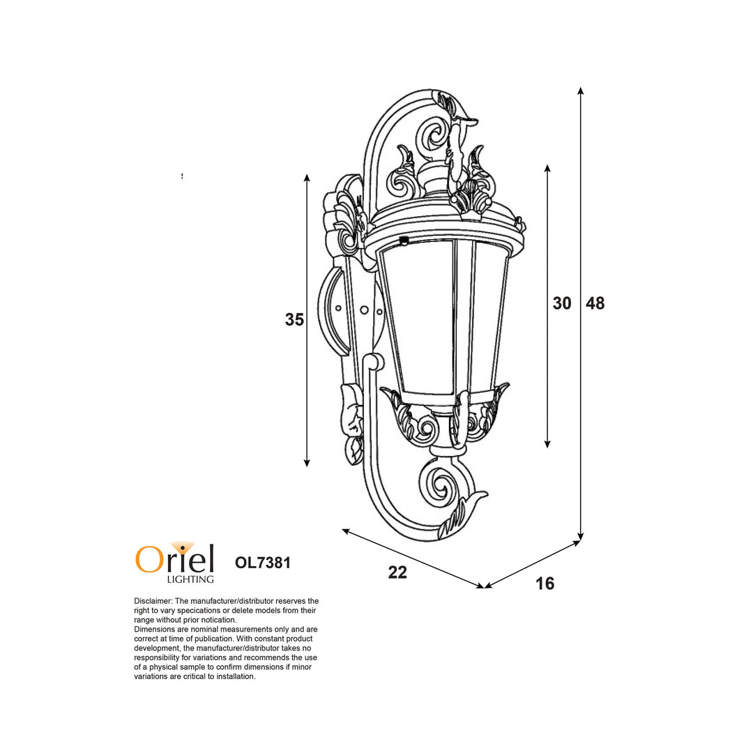 ALBION WALL Traditional Outdoor Wall Light WALL LIGHT