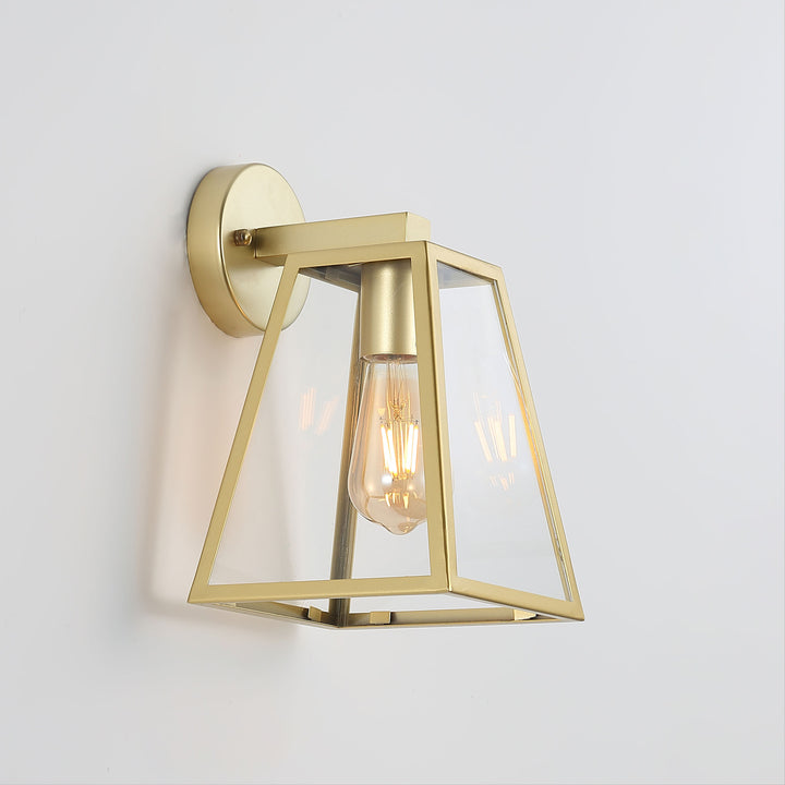 BELLWOOD GOLD/BLACK Outdoor Wall Light WALL LIGHT