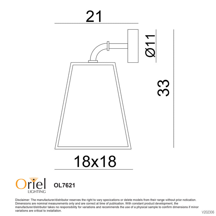 NORTH BLACK Black Outdoor Wall Light WALL LIGHT
