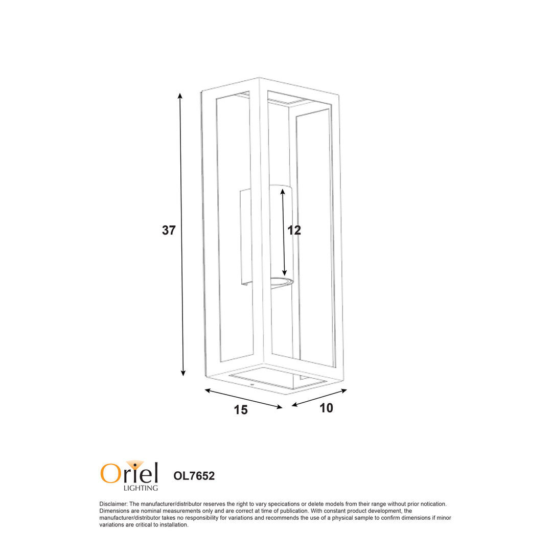 CHICAGO TWIN Clear Ribbed Glass Decorative Outdoor Wall Light WALL LIGHT