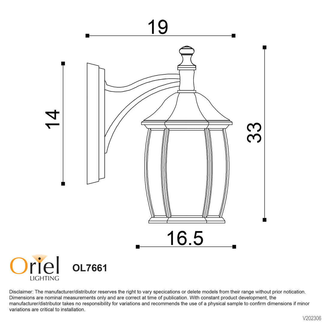 HIGHGATE DOWN Traditional Outdoor Wall Light WALL LIGHT