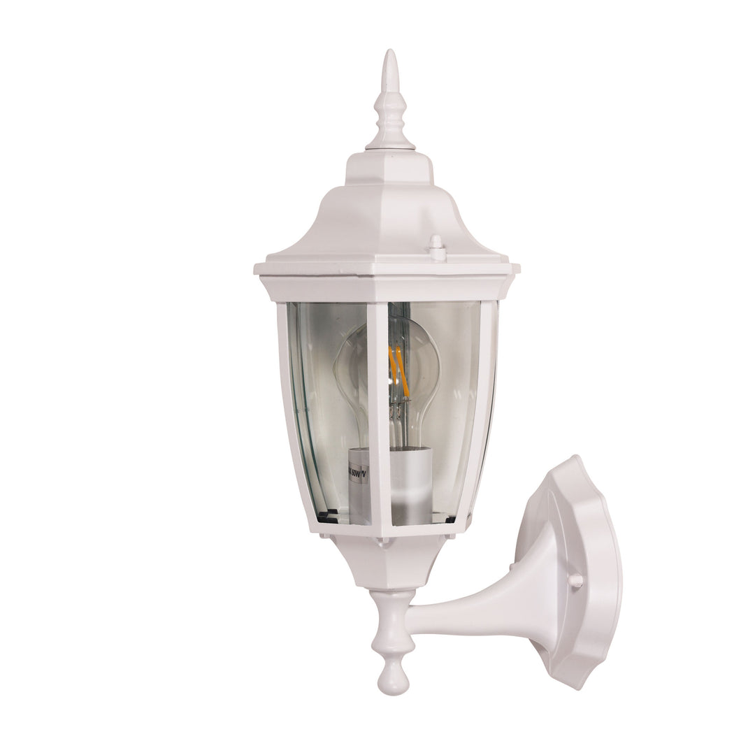 HIGHGATE UP Green Traditional Outdoor Wall Light White WALL LIGHT