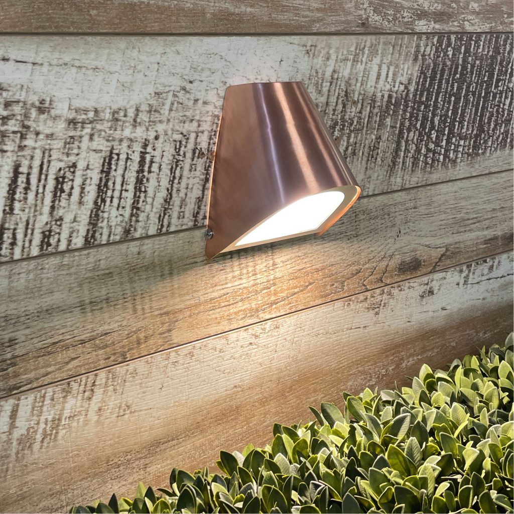 BRAVA 240V Real Copper Outdoor Wall Light