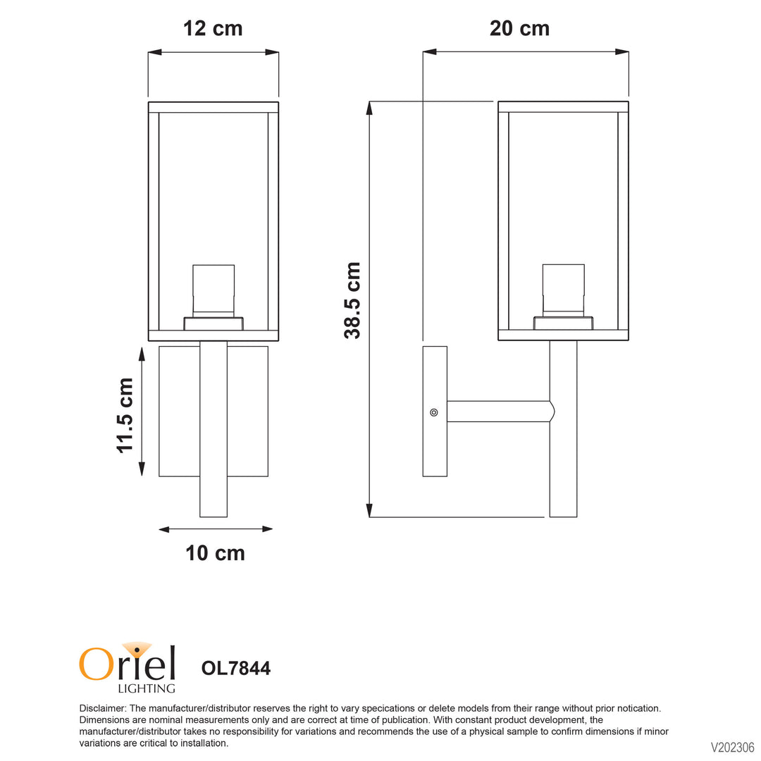 PANDORA WALL BRACKET Hamptons Style Outdoor Wall Light WALL LIGHT
