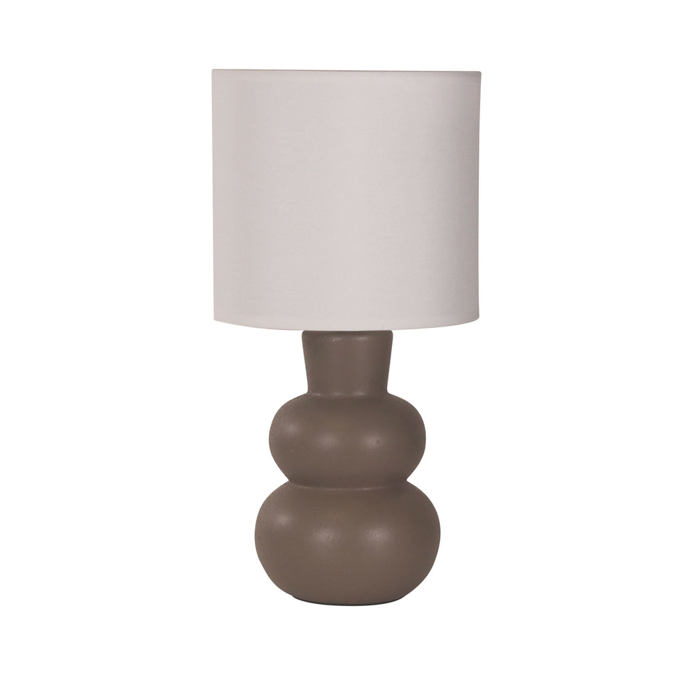 HOLLA TAUPE Taupe Ceramic Table Lamp TABLE LAMP