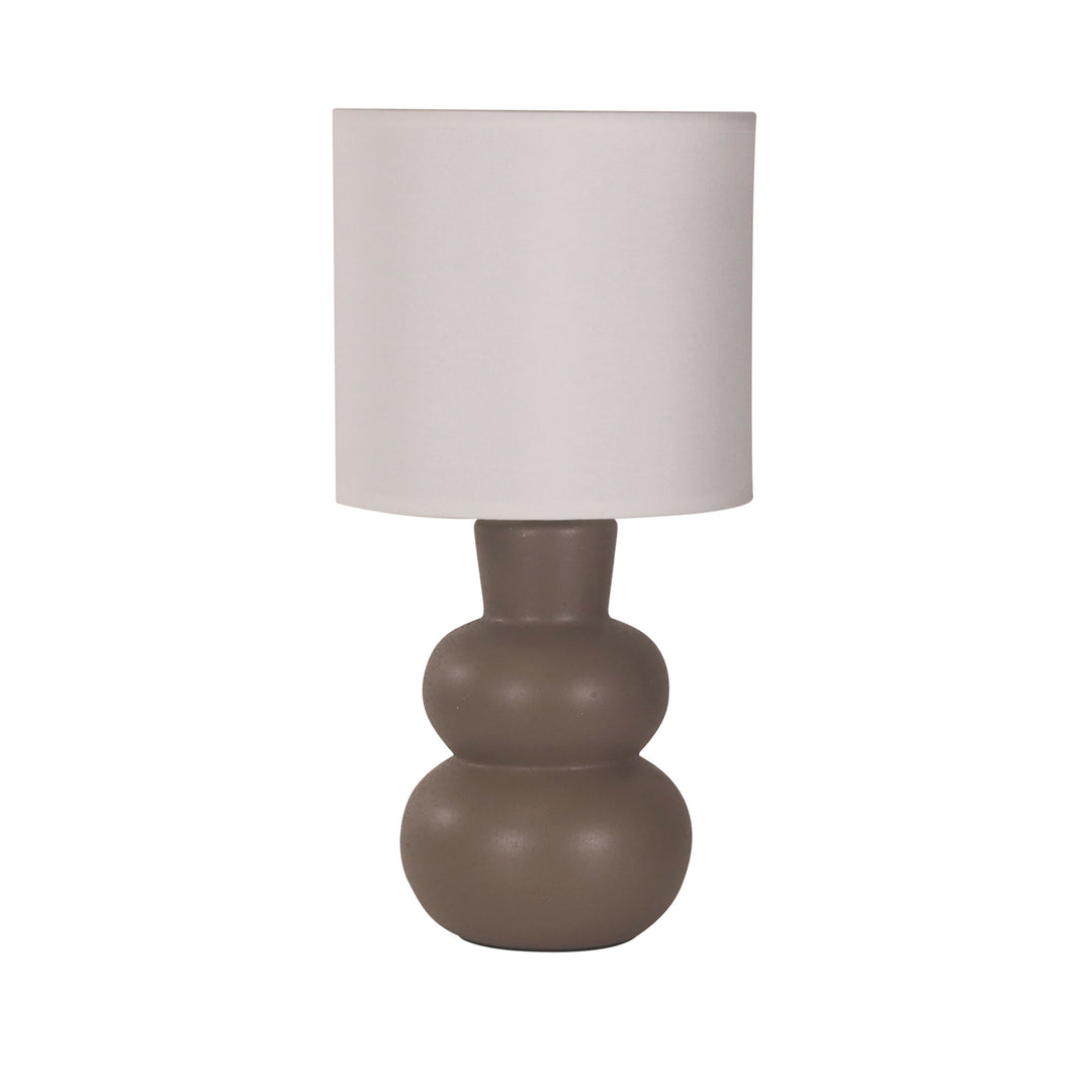 HOLLA TAUPE Taupe Ceramic Table Lamp TABLE LAMP