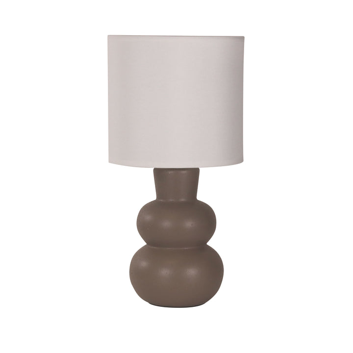 HOLLA TAUPE Taupe Ceramic Table Lamp TABLE LAMP