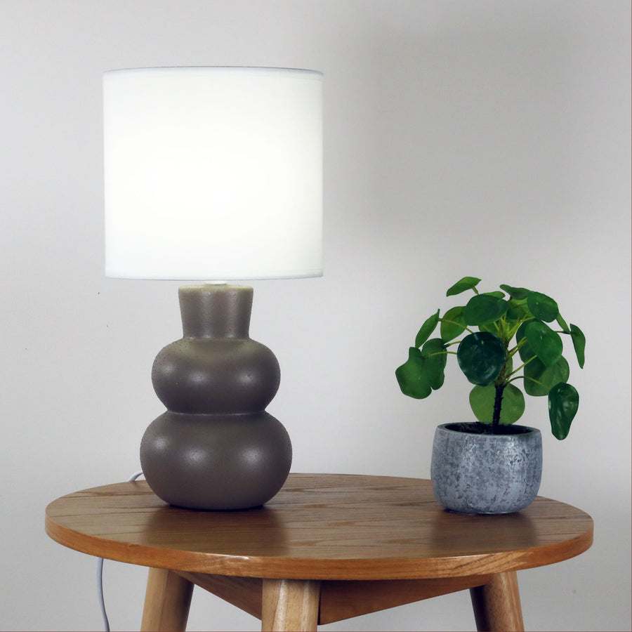 HOLLA TAUPE Taupe Ceramic Table Lamp TABLE LAMP