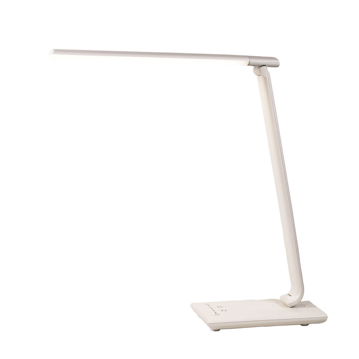 LUKE BLACK Touch Dimming LED Lamp with USB Port White TABLE LAMP