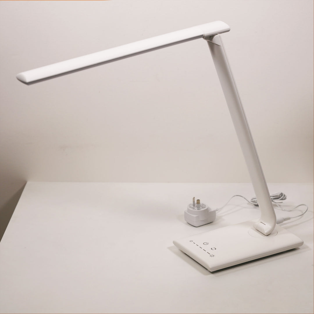 LUKE BLACK Touch Dimming LED Lamp with USB Port TABLE LAMP
