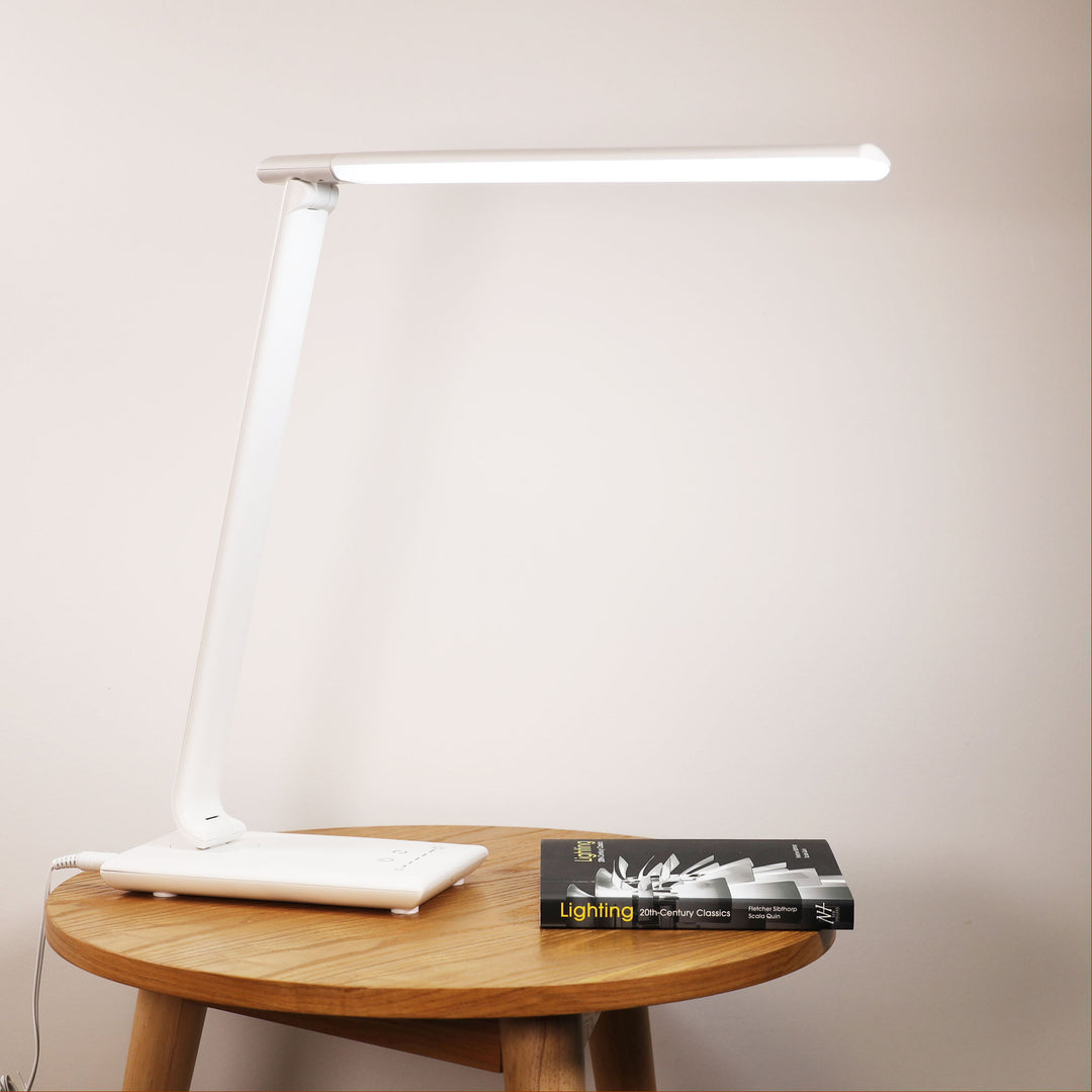 LUKE BLACK Touch Dimming LED Lamp with USB Port TABLE LAMP
