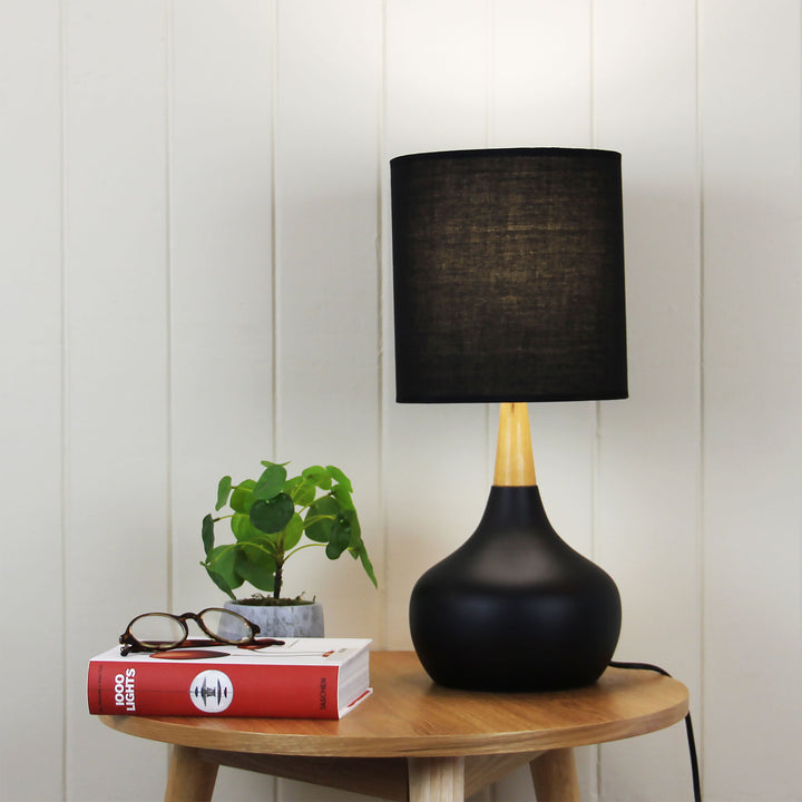 POD WHITE /Black On-Off Touch Lamp TABLE LAMP
