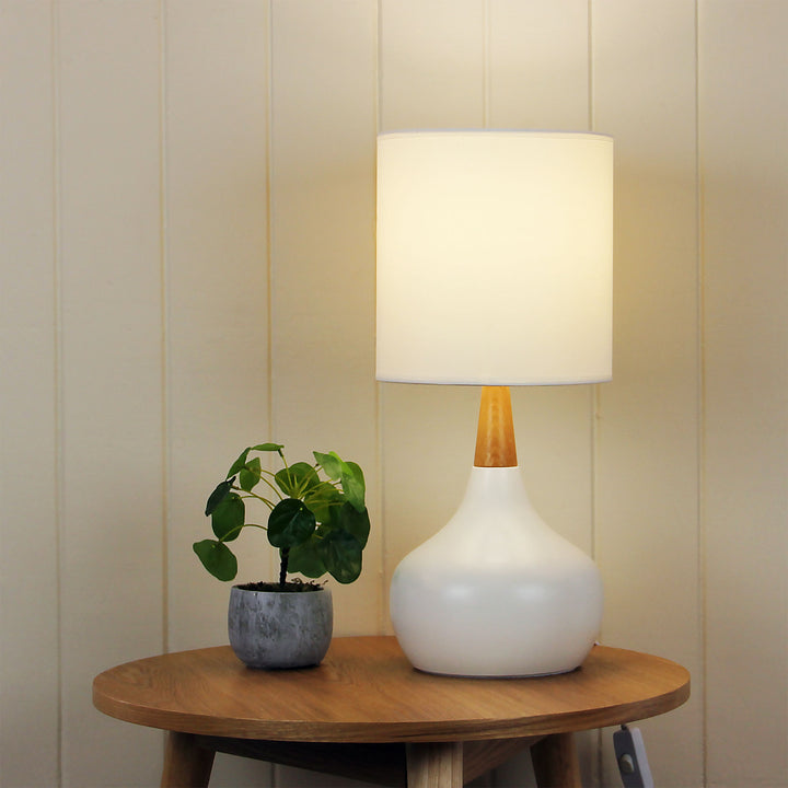 POD WHITE /Black On-Off Touch Lamp TABLE LAMP