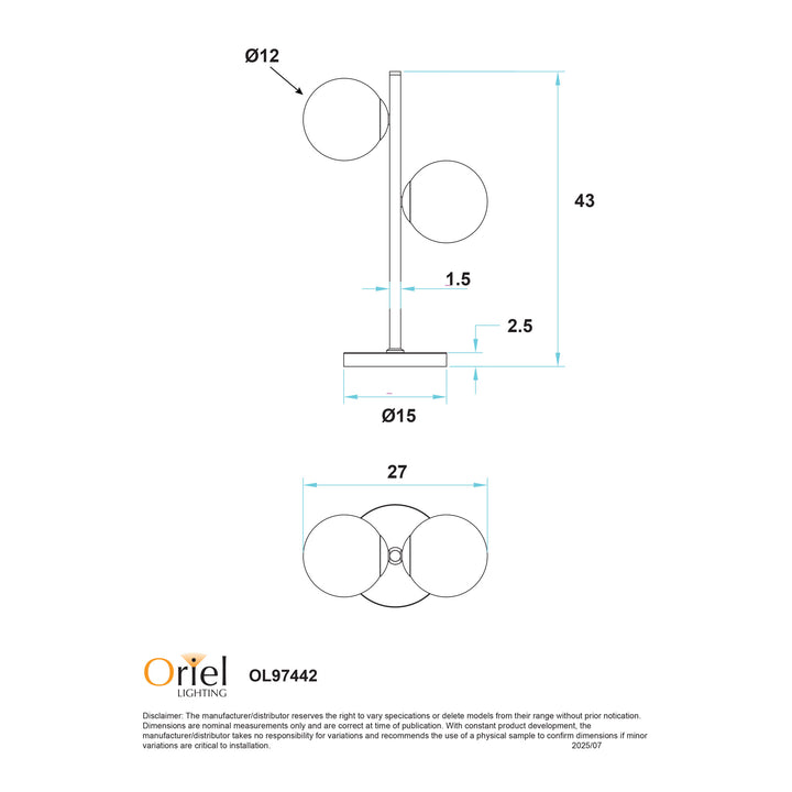 VALCROSS 2LT Table Lamp TABLE LAMP