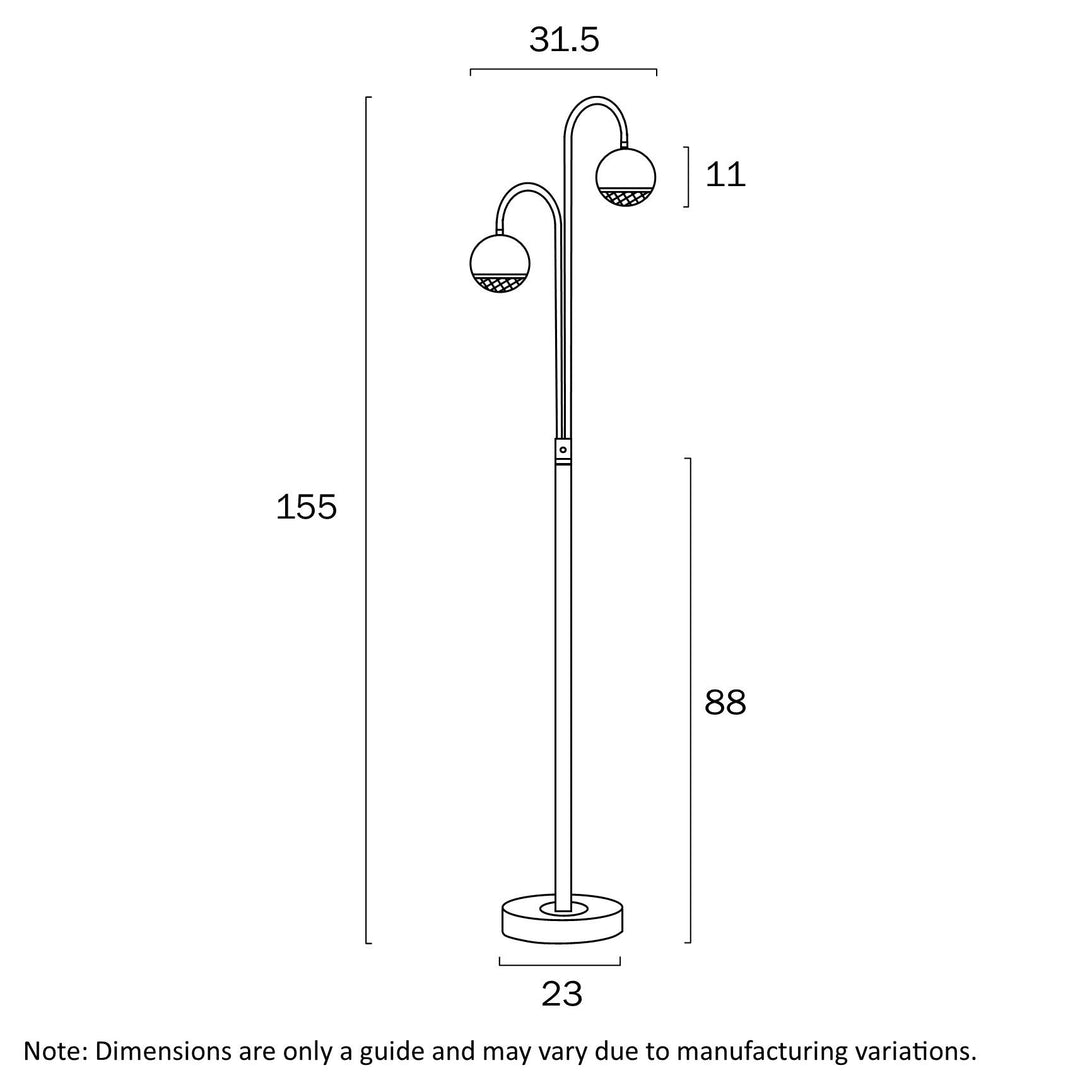 TELBIX ONETA 2 LIGHTS FLOOR LAMP