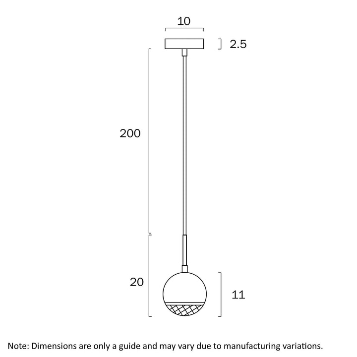 TELBIX ONETA 1 LIGHT PENDANT