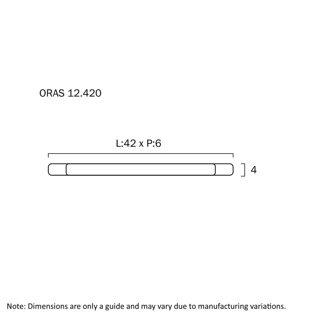 TELBIX ORAS 12W WALL BRAKET IP44 42CM CHROME