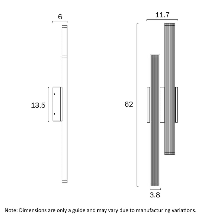 OSTEL 2 LIGHT EXTERIOR WALL LIGHT WALL LIGHT