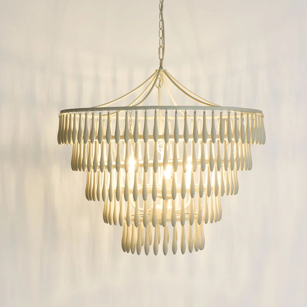 Raindrop Chandelier White