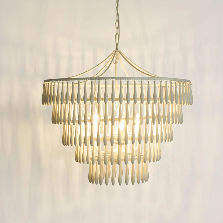 Raindrop Chandelier White