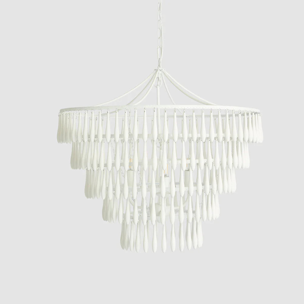Raindrop Chandelier White