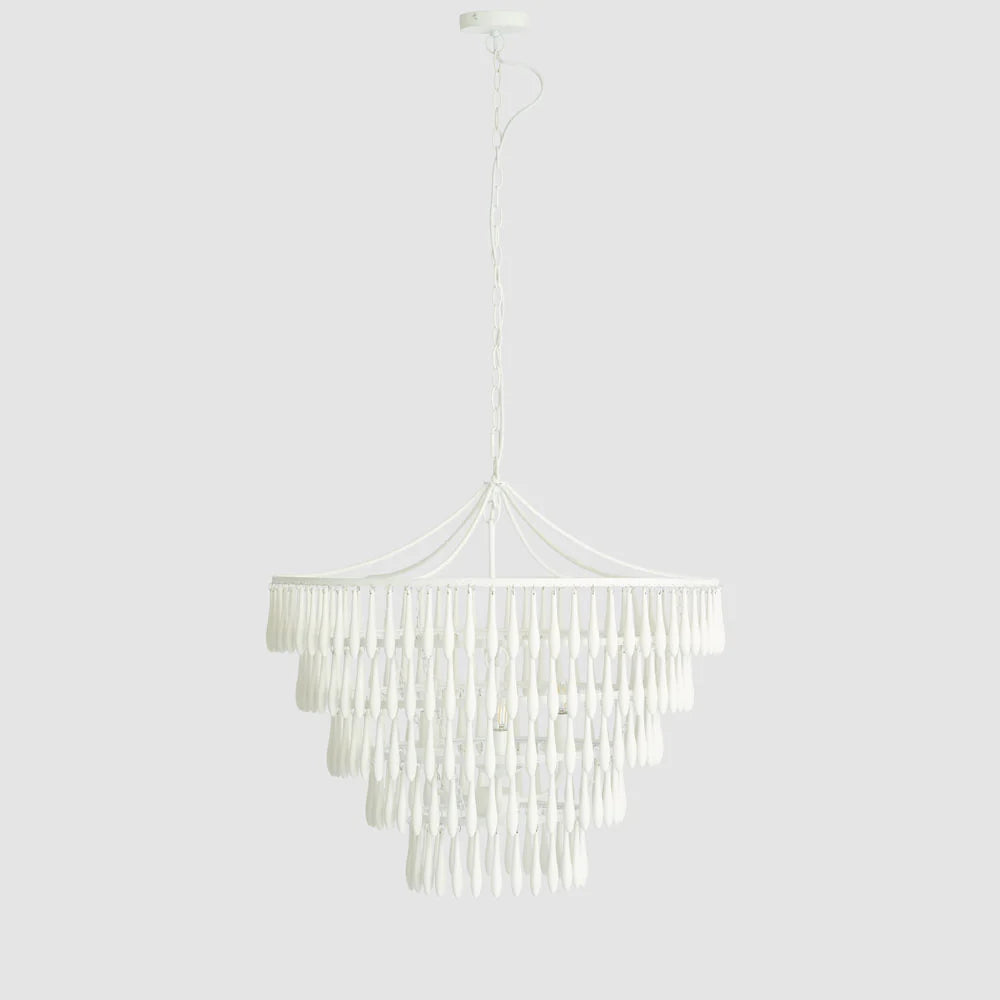 Raindrop Chandelier White