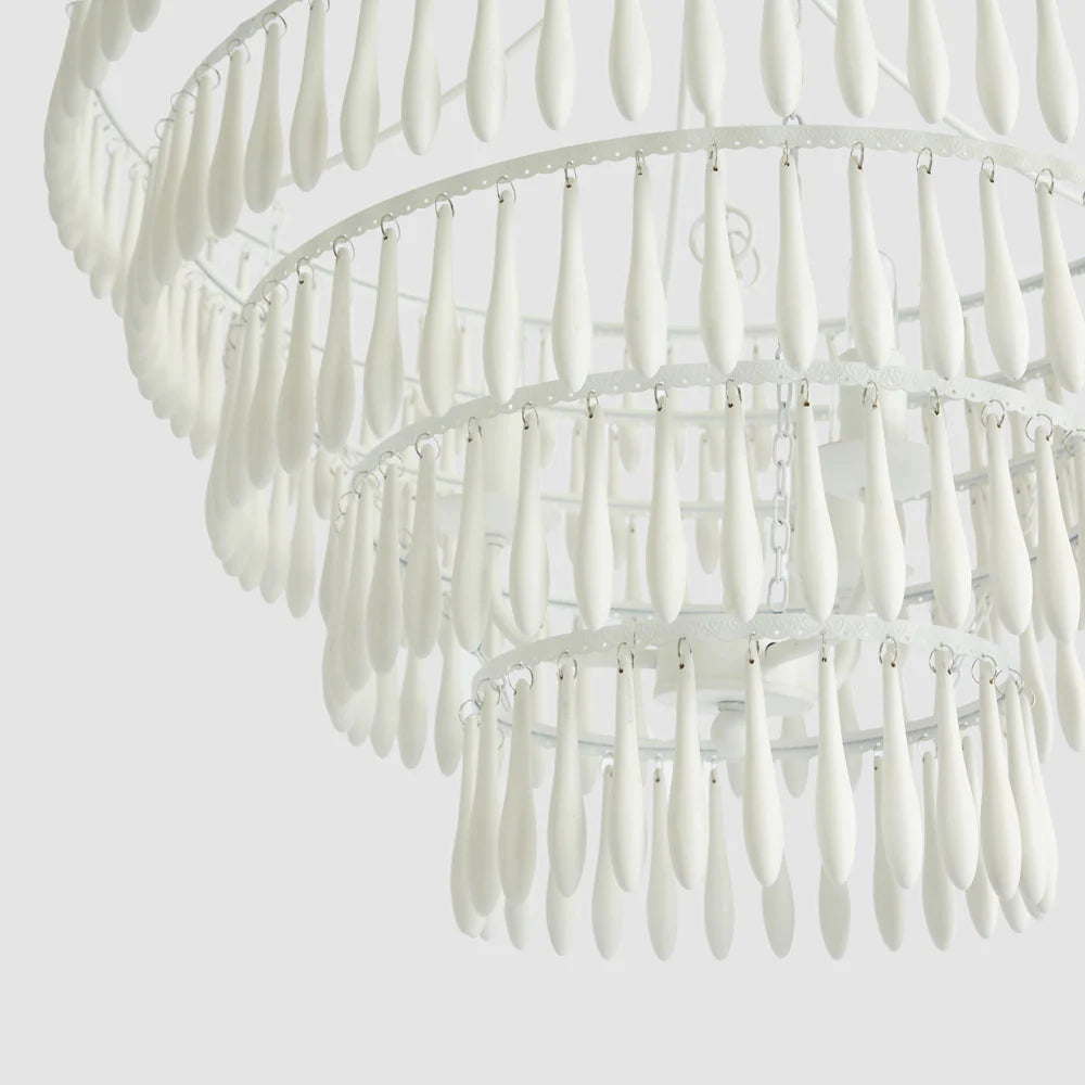 Raindrop Chandelier White