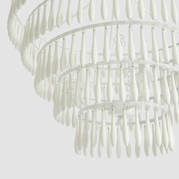 Raindrop Chandelier White