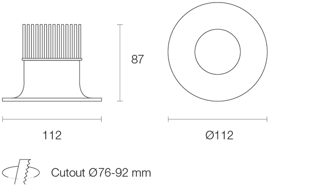 Platinum P12K 12W Recessed Premium Downlight Downlight